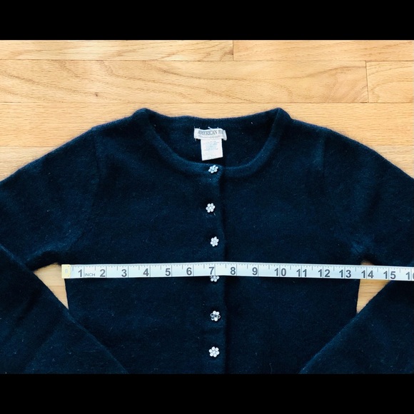 American Rag black angora blend cardigan - Picture 3 of 6